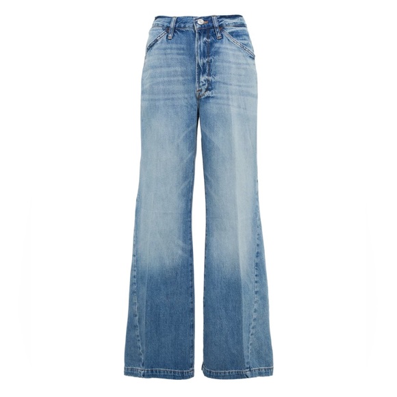 FRAME | Le Baggy Palazzo high-rise wide-leg jeans - Picture 1 of 7